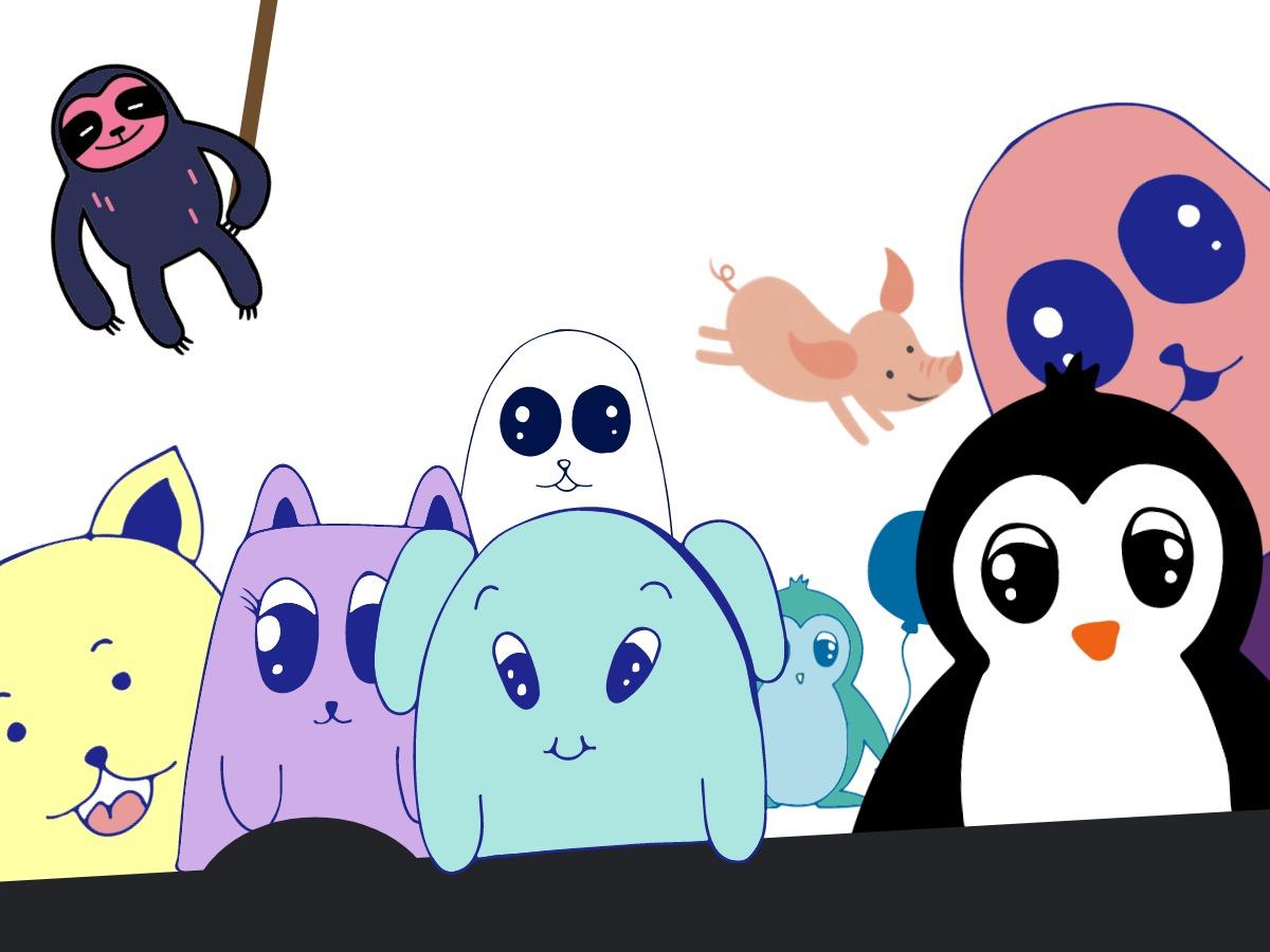 Animated cartoon characters - The biggest trends in graphic design - Image