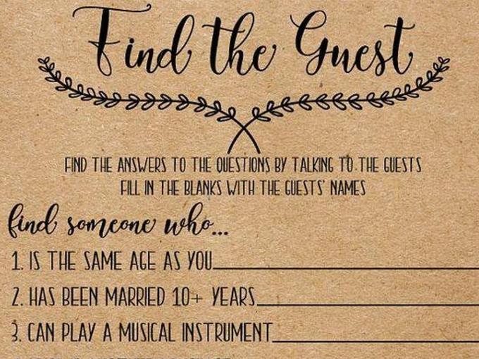Find the guest - 80 Creative and inspiring engagement party ideas - Image