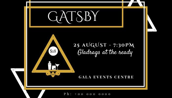Gatsby themed party invitation design - An exploration of the captivating world of retro design in modern times - Image