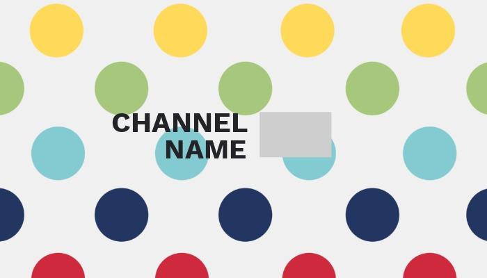Polka dot youtube channel art design - An exploration of the captivating world of retro design in modern times - Image