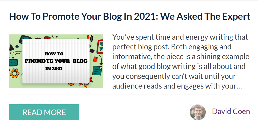 How to promote your blog post example - Round-up examples - Image