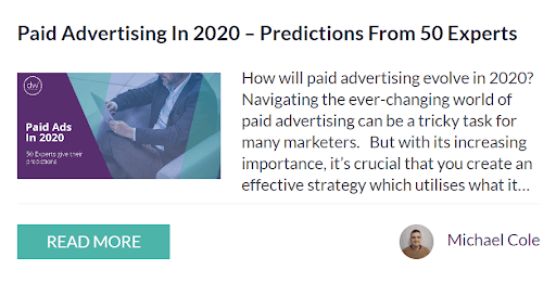Expert round up blog post example - Round-up posts examples - Image